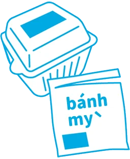 ラベルを剥がした容器とパンの袋の画像